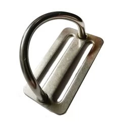 Anneau ESM Inox En D Avec Passe Sangle -Plongée Équipement Magasin 45