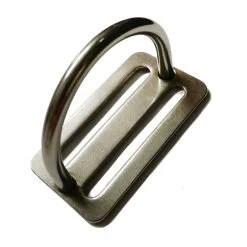 Anneau ESM Inox En D Avec Passe Sangle -Plongée Équipement Magasin 90
