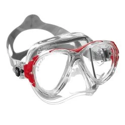 Masque EYES EVOLUTION CRYSTAL CRESSI -Plongée Équipement Magasin masque eyes evo crystal rouge 1