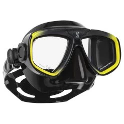 Masque ZOOM EVO SCUBAPRO -Plongée Équipement Magasin masque zoom evo noir jaune 2