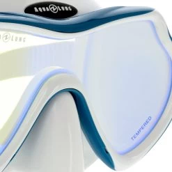 Masque MISTIQUE DS AQUALUNG Blanc Pétrole -Plongée Équipement Magasin mistic blanc petrole 1