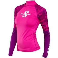 Lycra RASH GUARD FLAMINGO SCUBAPRO UPF 50 Manches Longues Dame