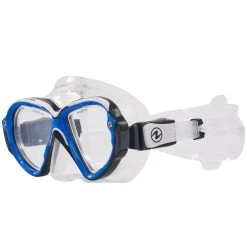 Masque REVEAL ULTRAFIT AQUALUNG + Verres POSITIFS -Plongée Équipement Magasin reveal uf bleu blanc 1 2