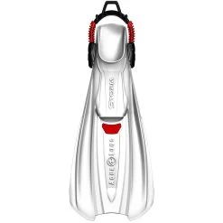 Palmes STORM AQUALUNG Blanche -Plongée Équipement Magasin storm blanc rouge 3