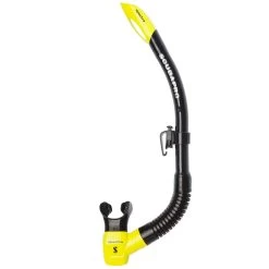 Tuba SPECTRA SCUBAPRO -Plongée Équipement Magasin tuba spectra noir jaune 1