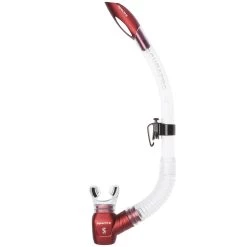 Tuba SPECTRA SCUBAPRO -Plongée Équipement Magasin tuba spectra transparent rouge 1