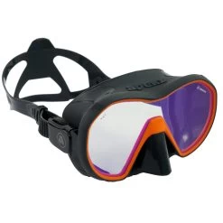 Masque VX1 APEKS AMBERT UV CUT -Plongée Équipement Magasin vx1 amber uv cut gris orang 2